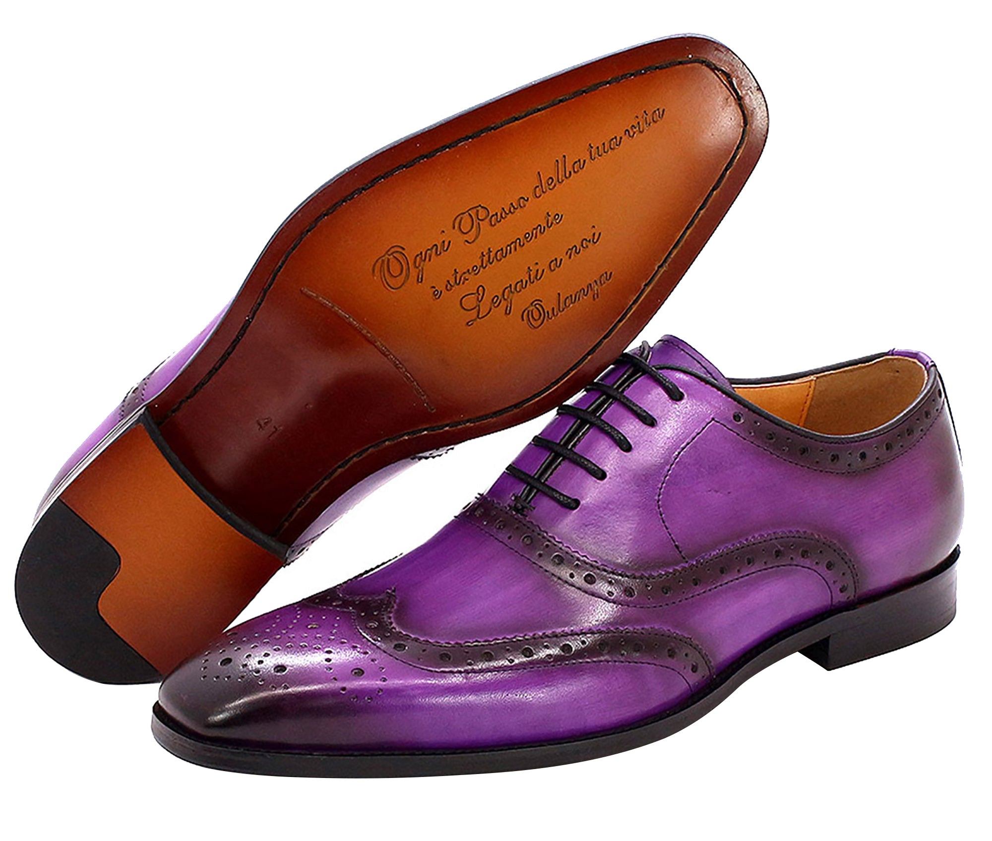 Vestido de hombre Oxfords formales con puntas de ala
