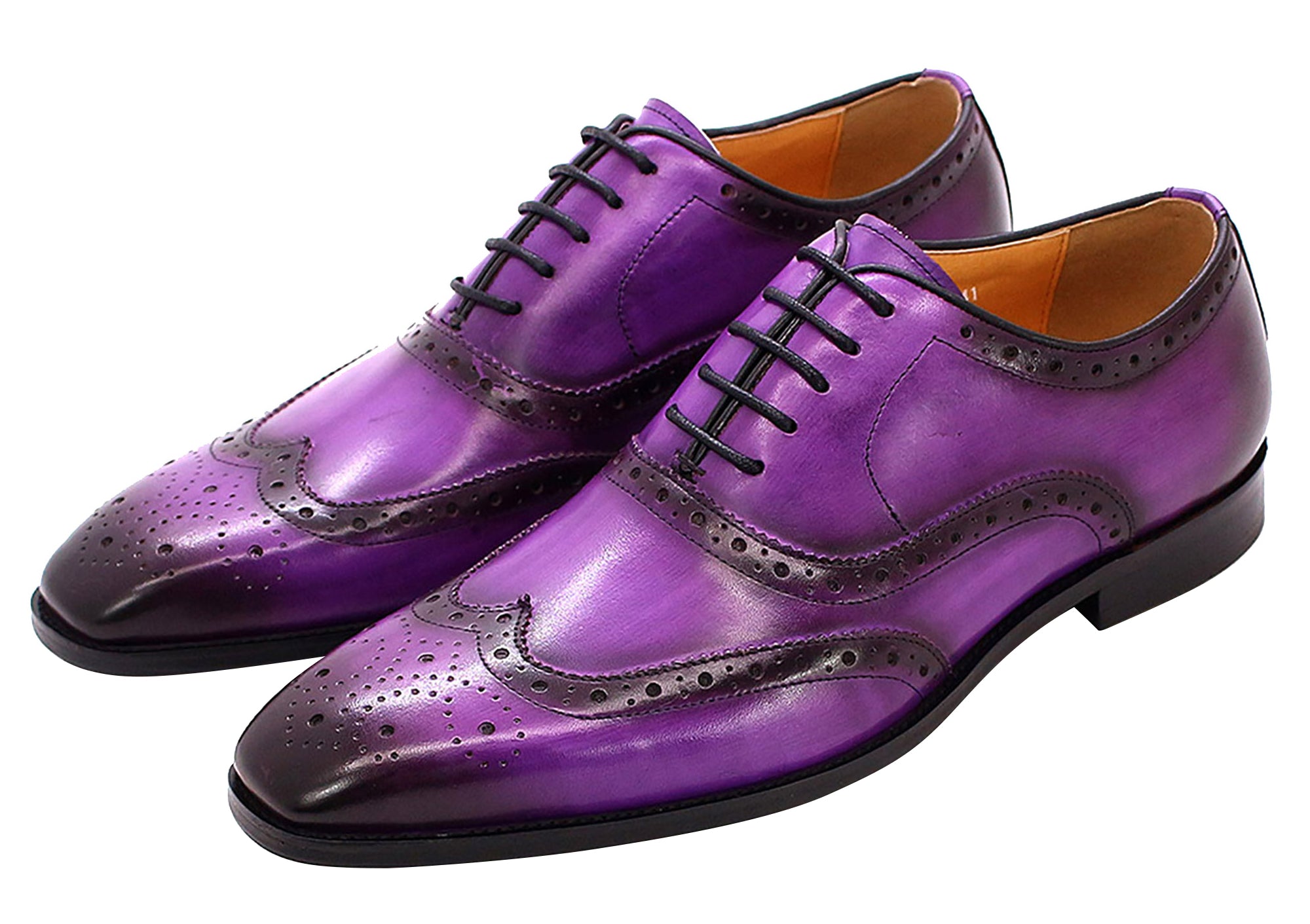 Wingtips Men's Dress Formal Wingtips Oxfords – Santimon