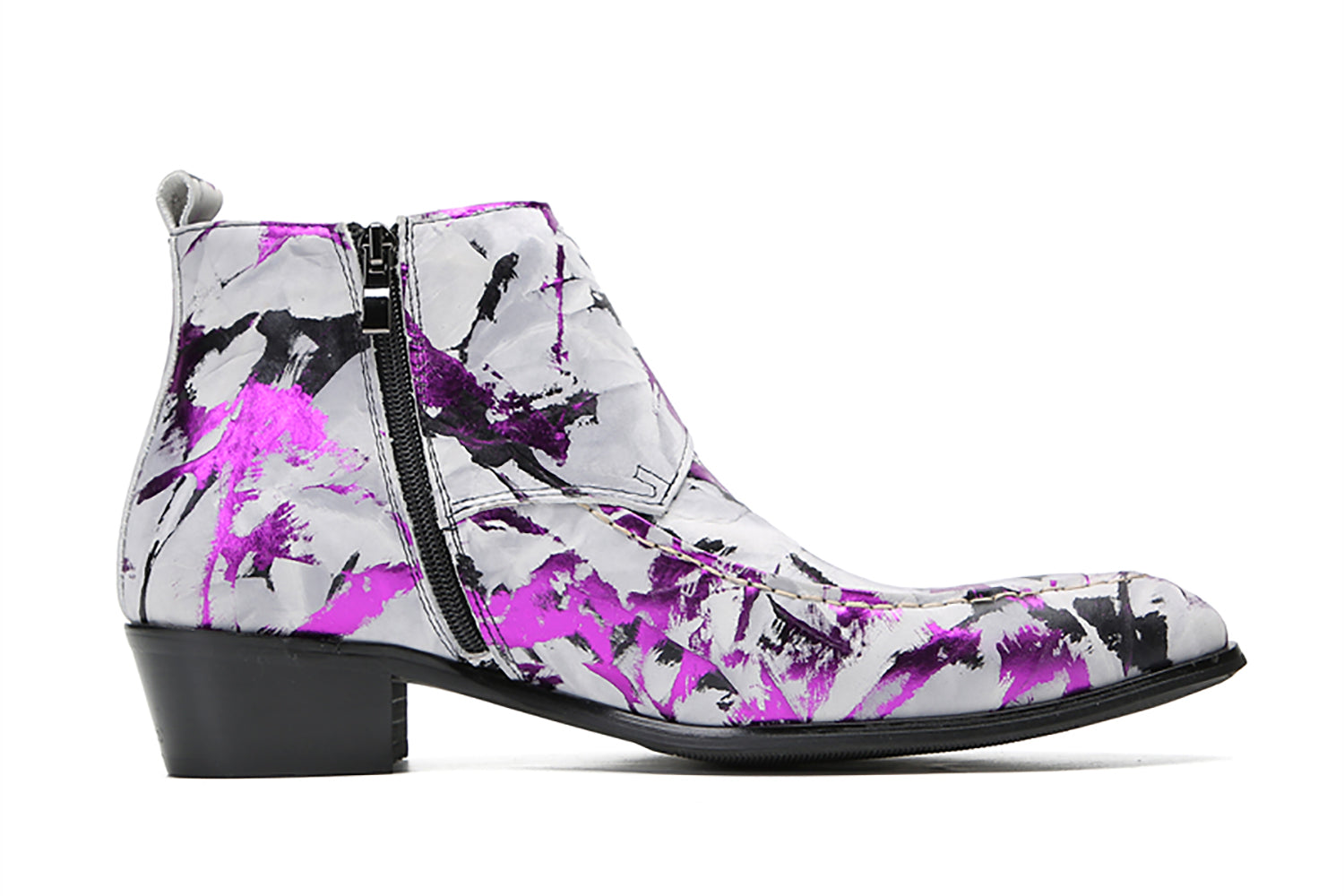 Botas occidentales informales con botones dobles para hombre