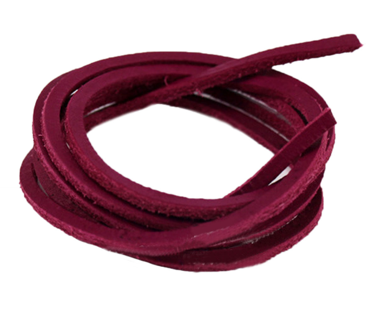 Square Leather Shoelaces - 1 Pair Pack YX-11