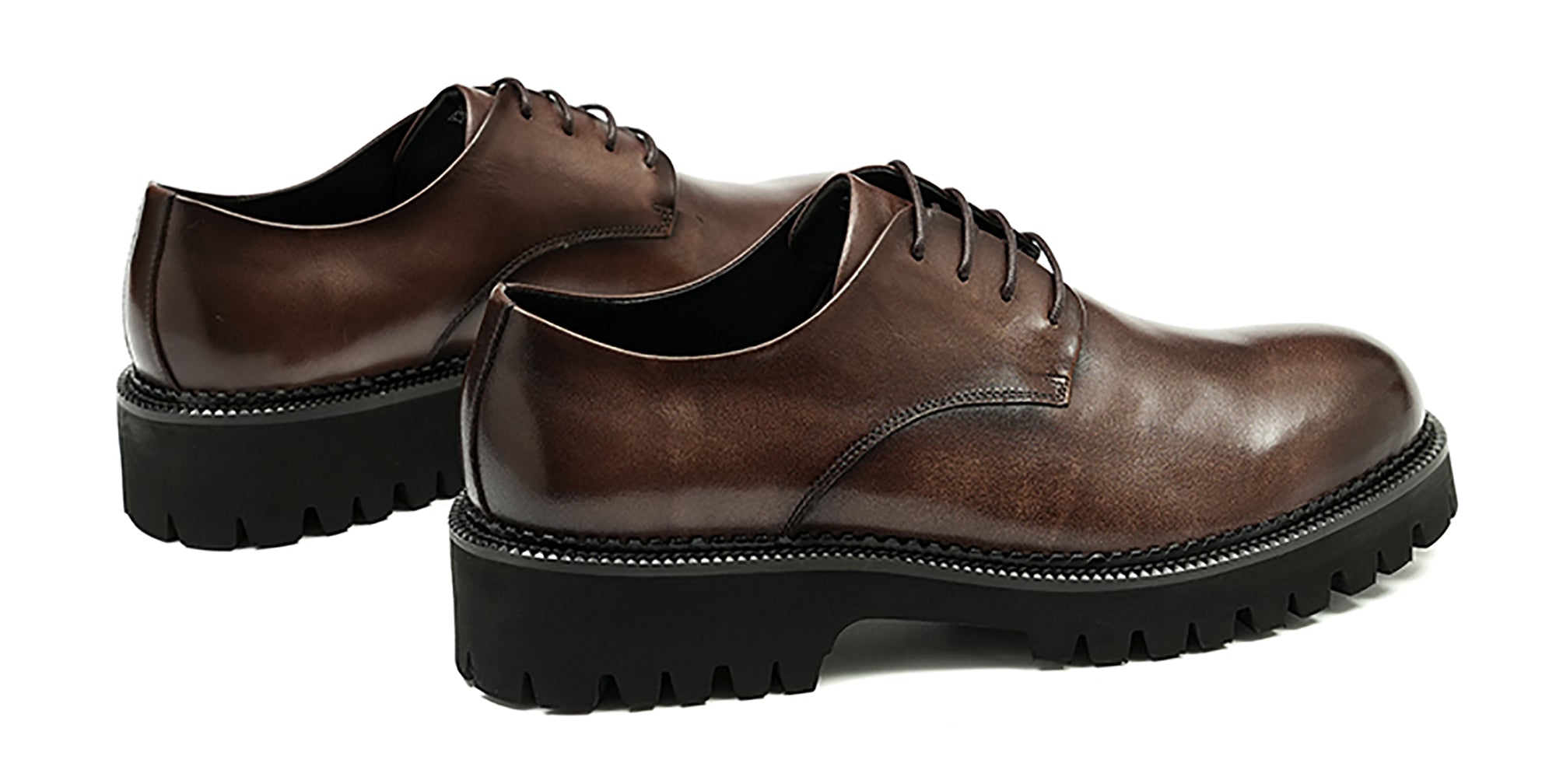 Men's Thick Sole Plain Toe Dress Derby