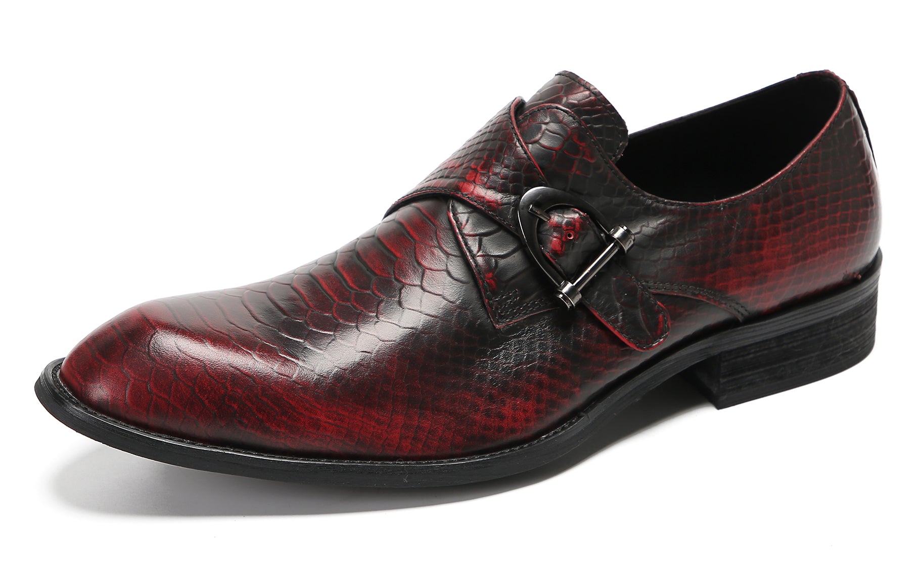 Mens Casual Driving Monk Strap Loafers