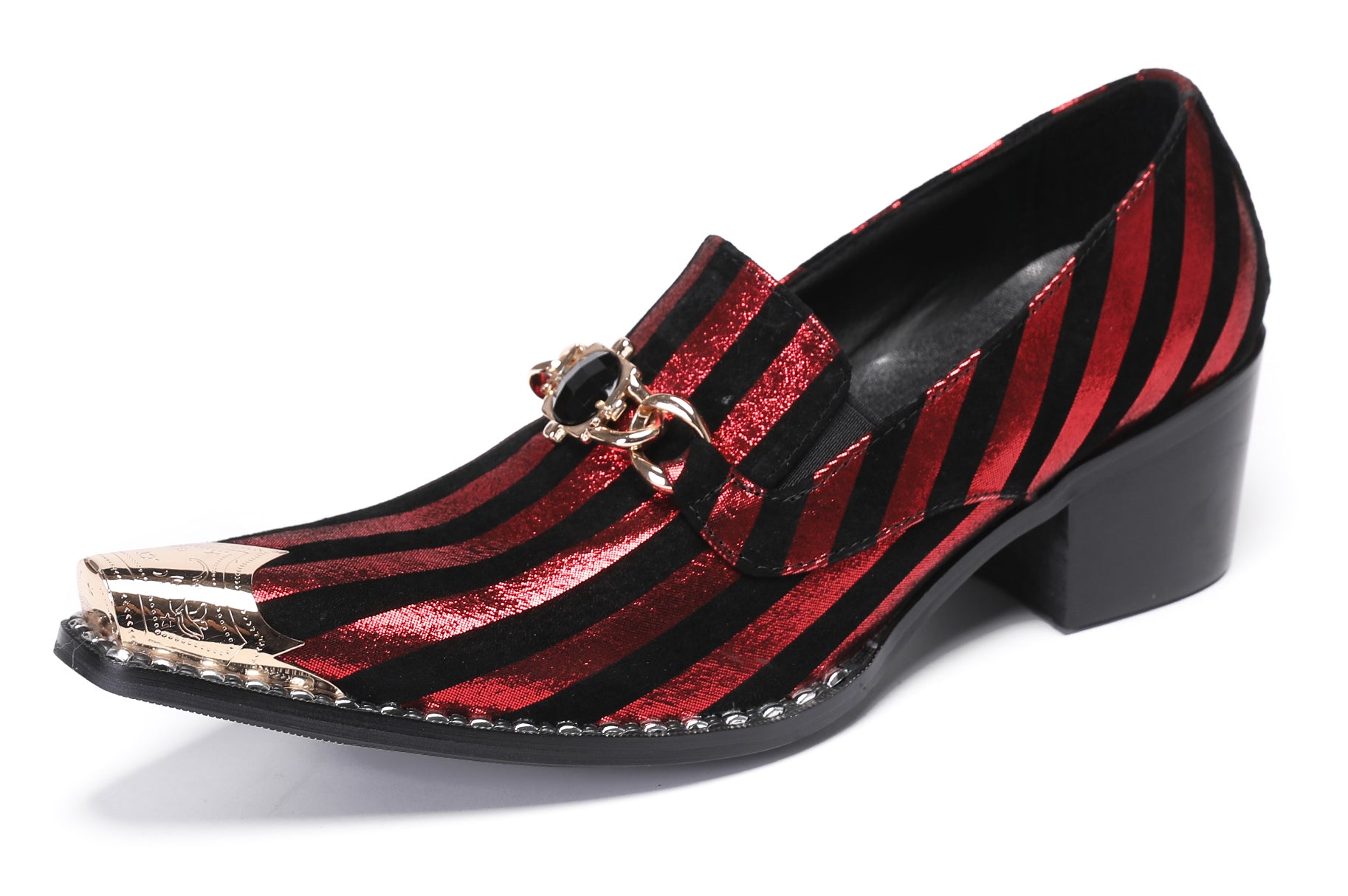 Mens Disco Party Casual Western Loafers