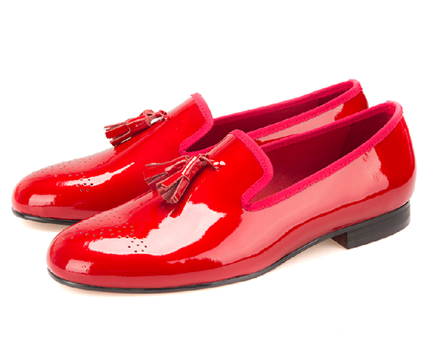 Men's Tassel Loafers Dress Patent Leather Shoes