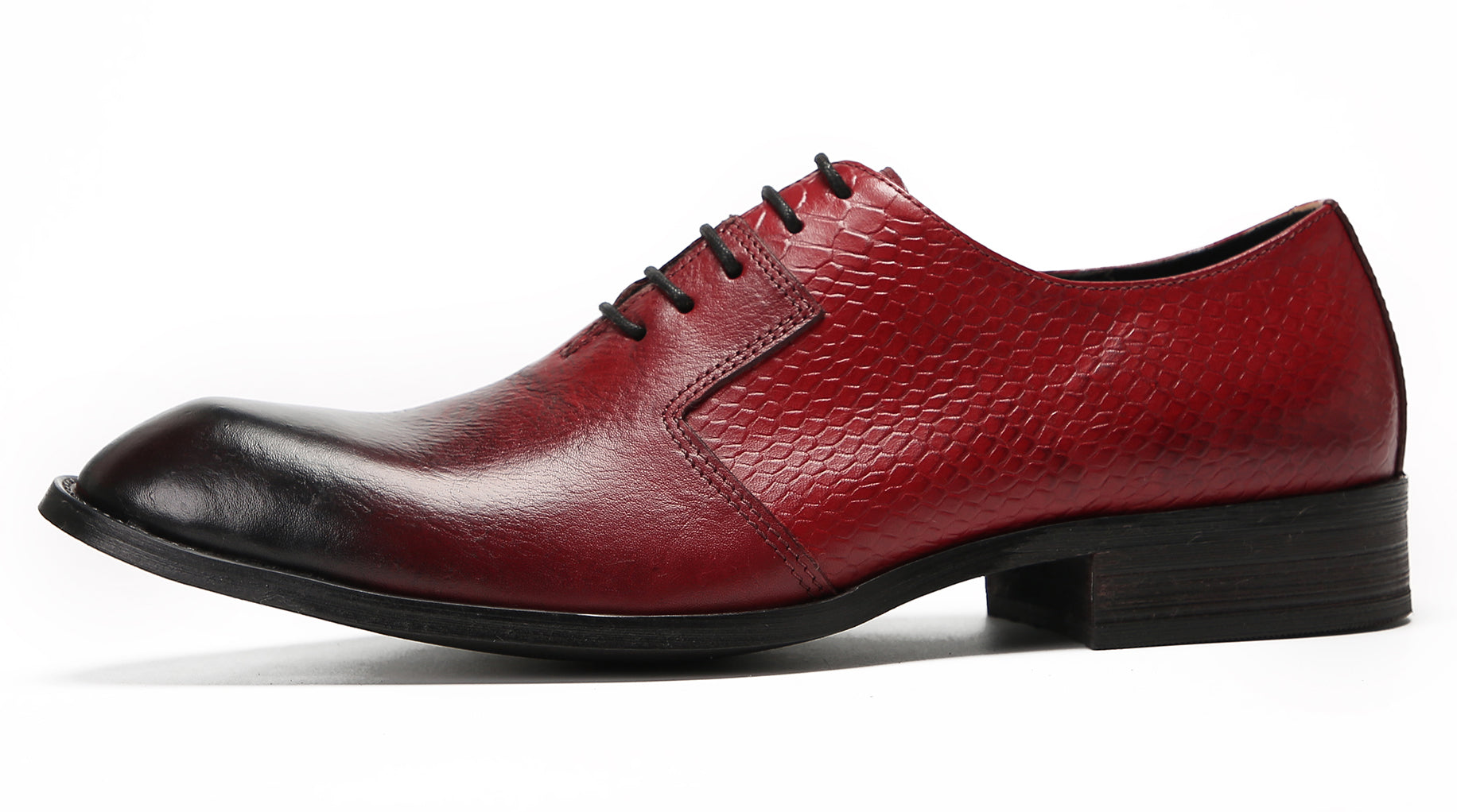 Mens Crocodile Printed Wedding Oxfords Tuxedo Shoes