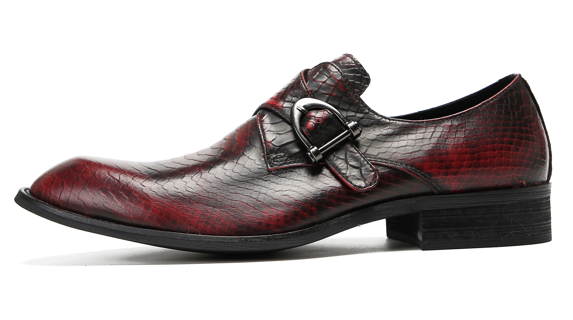 Mens Casual Driving Monk Strap Loafers