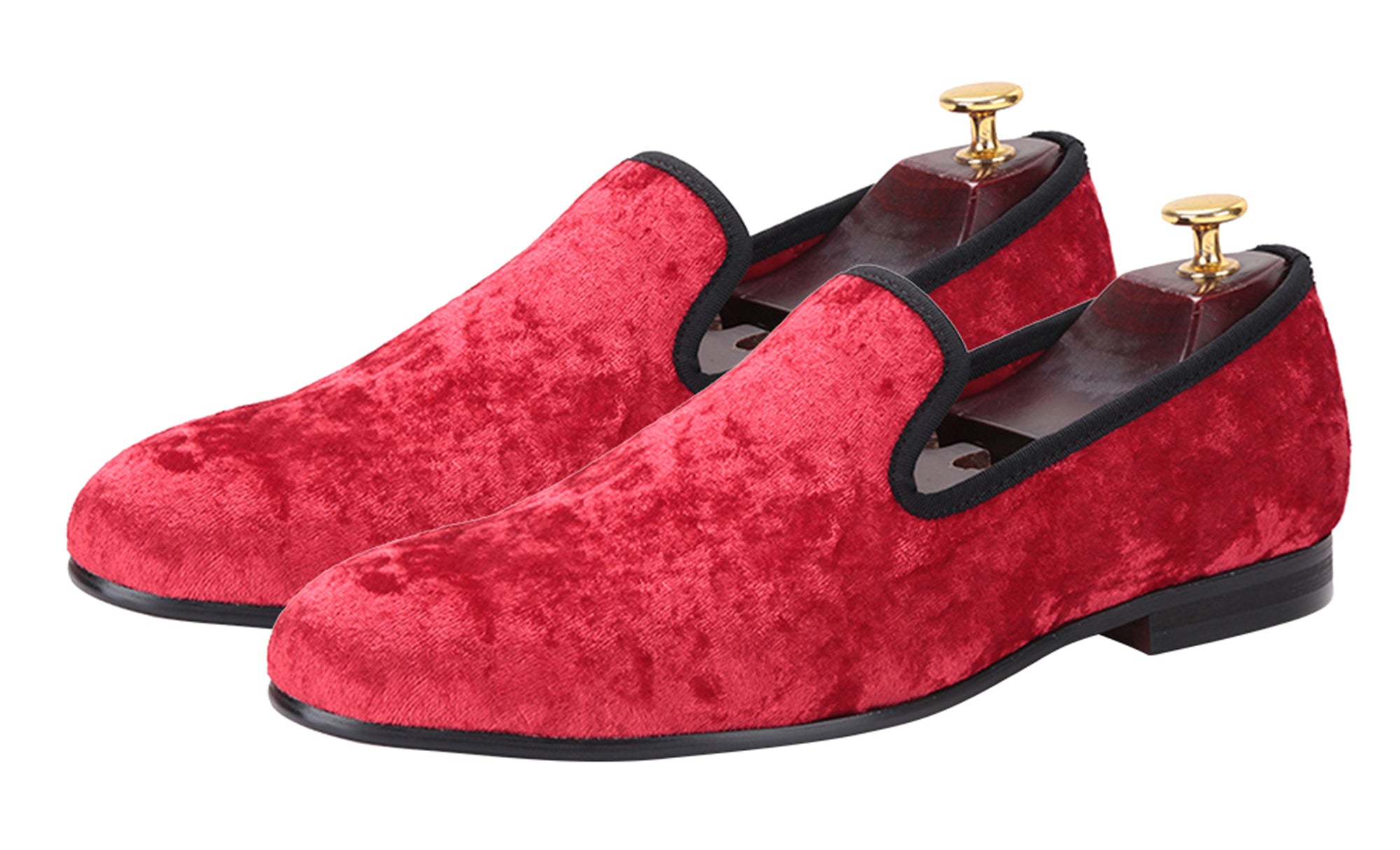 Mens Velvet Penny Loafers Slip On Shoes