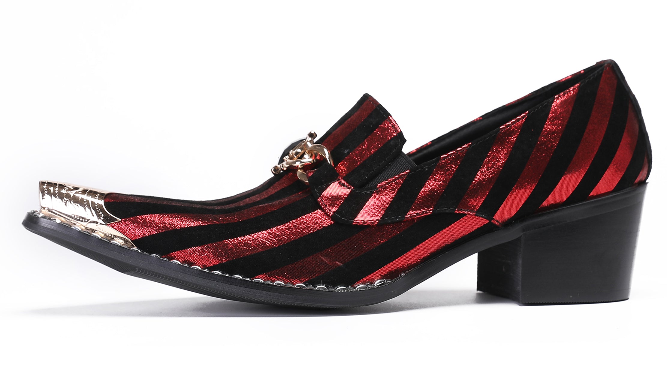 Mens Disco Party Casual Western Loafers