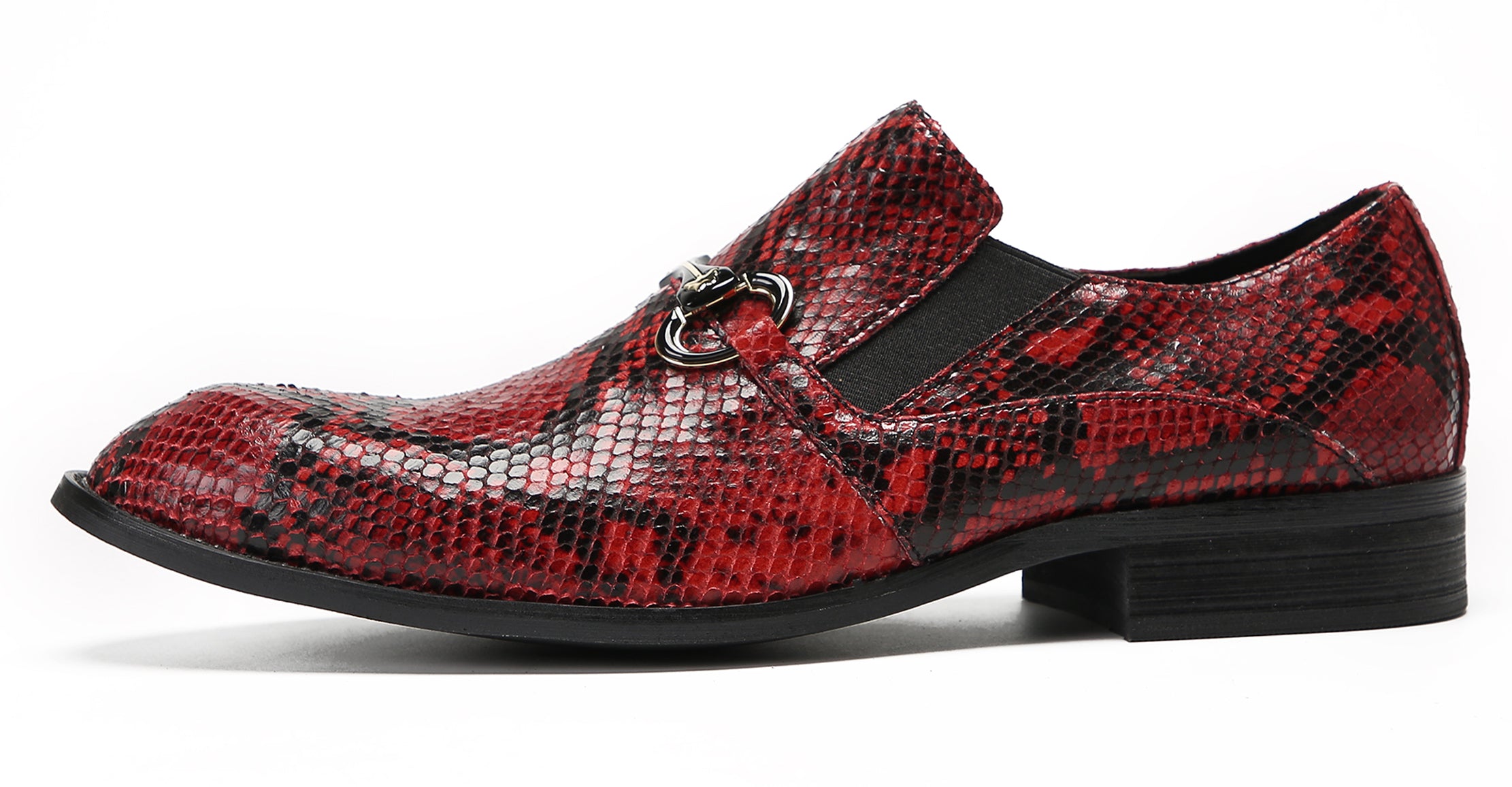 Mens Red Dress Slip On Penny Loafers