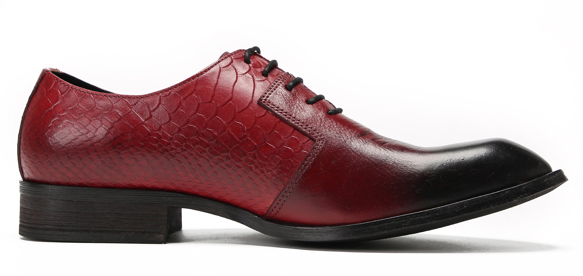Mens Crocodile Printed Wedding Oxfords Tuxedo Shoes