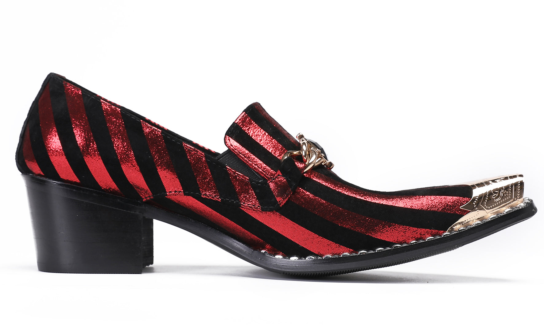 Mens Disco Party Casual Western Loafers