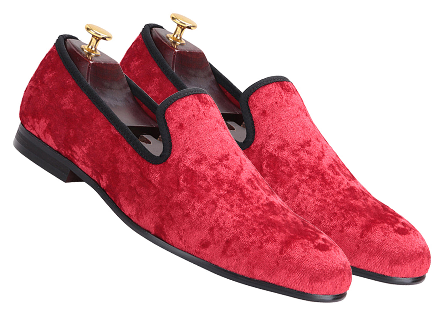 Mens Velvet Penny Loafers Slip On Shoes