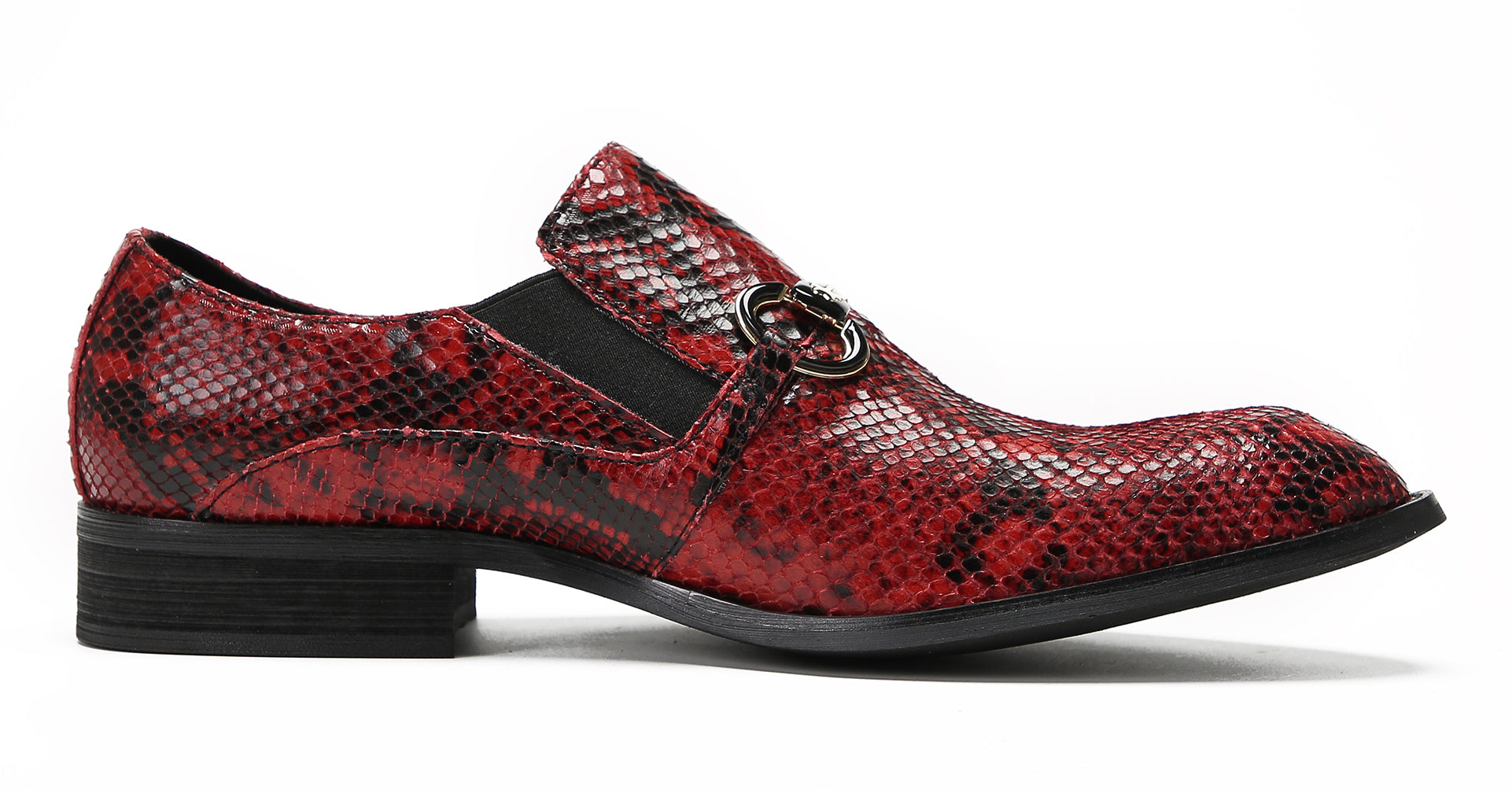 Mens Red Dress Slip On Penny Loafers