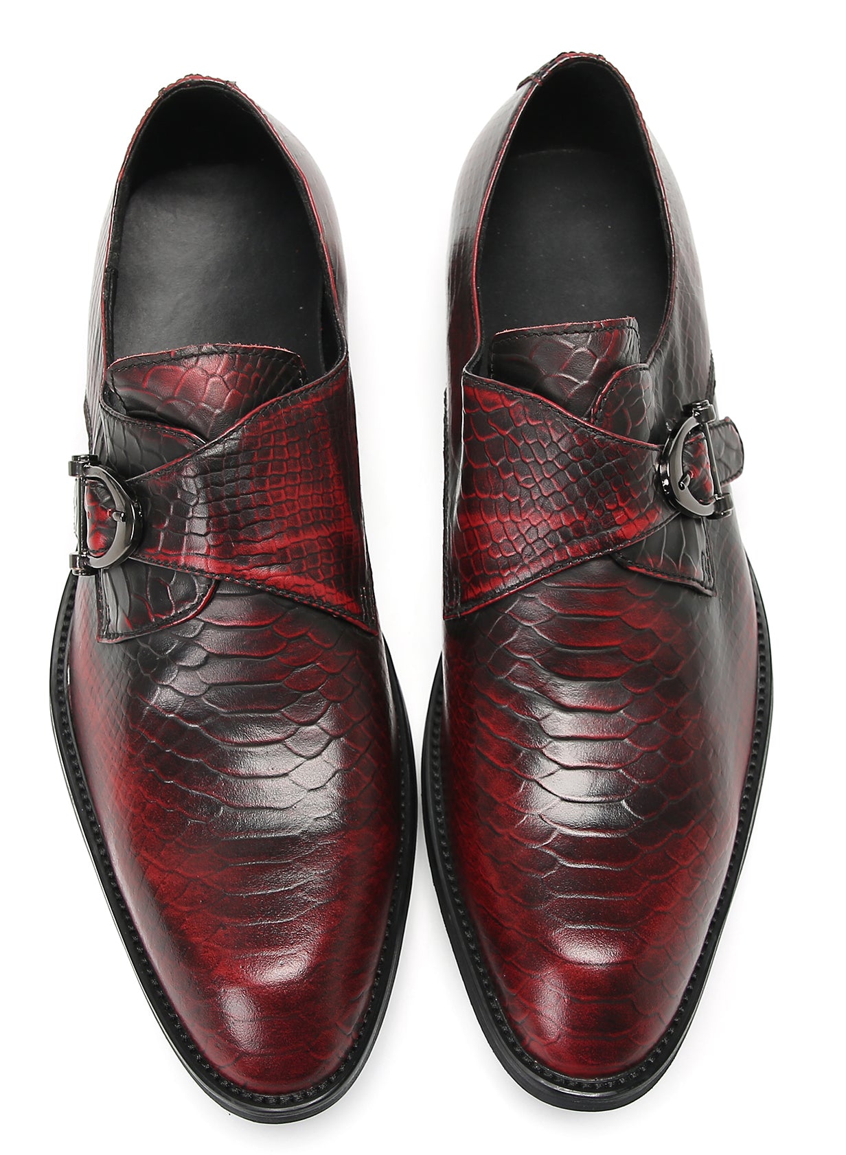 Mens Casual Driving Monk Strap Loafers