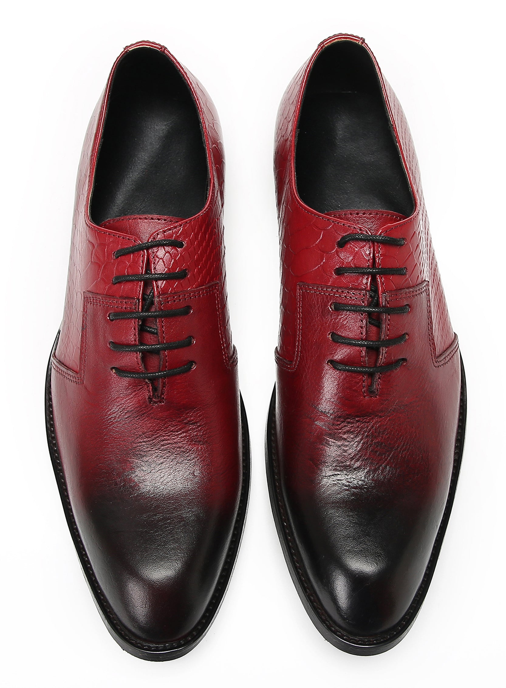 Mens Crocodile Printed Wedding Oxfords Tuxedo Shoes
