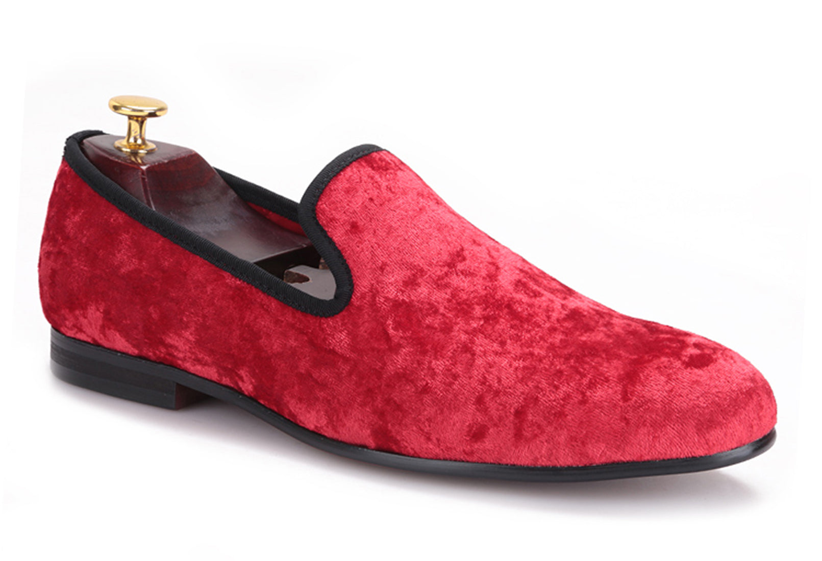 Mens Velvet Penny Loafers Slip On Shoes
