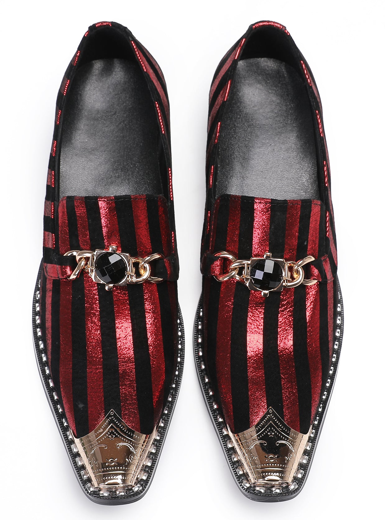 Mens Disco Party Casual Western Loafers