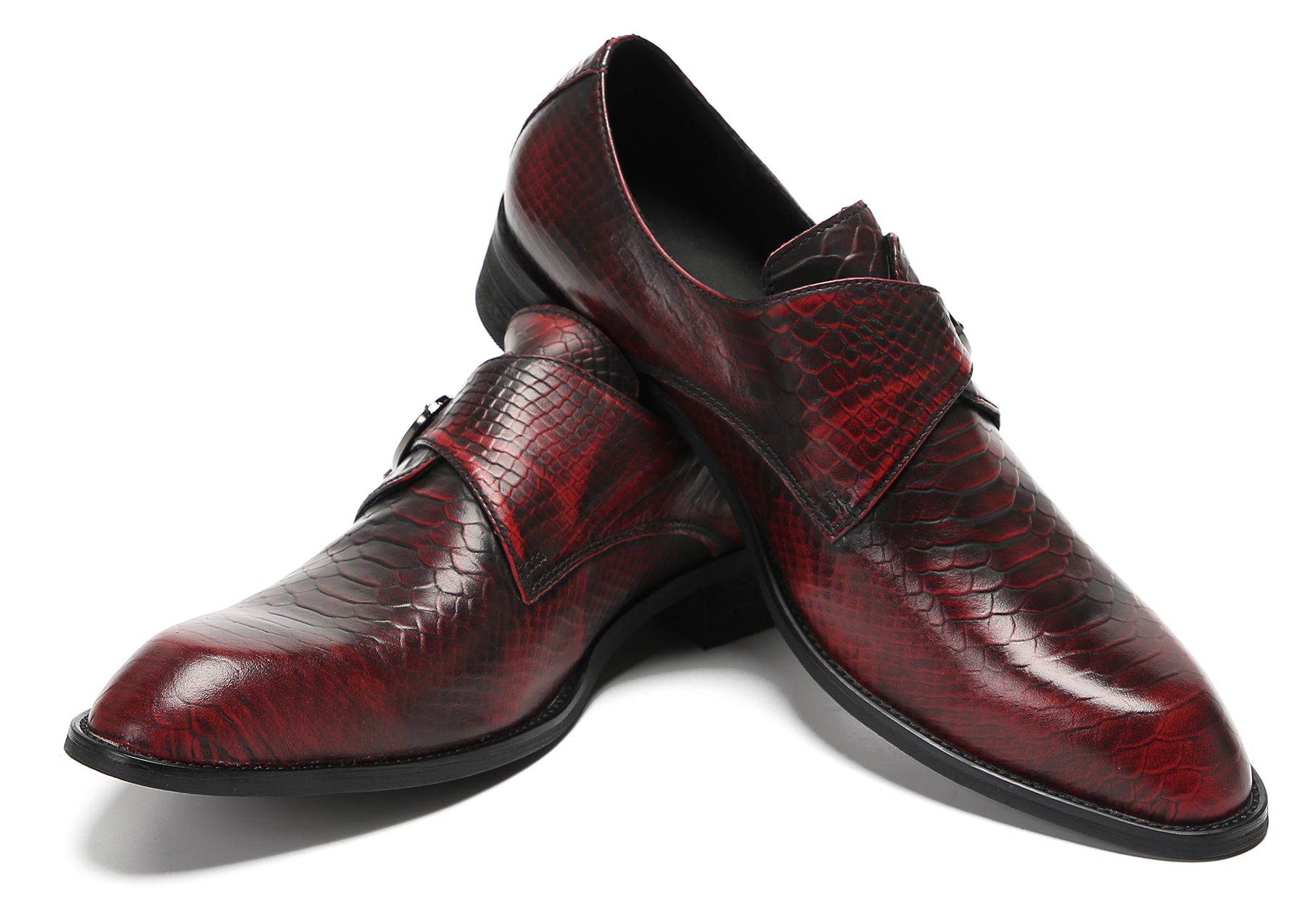 Mens Casual Driving Monk Strap Loafers