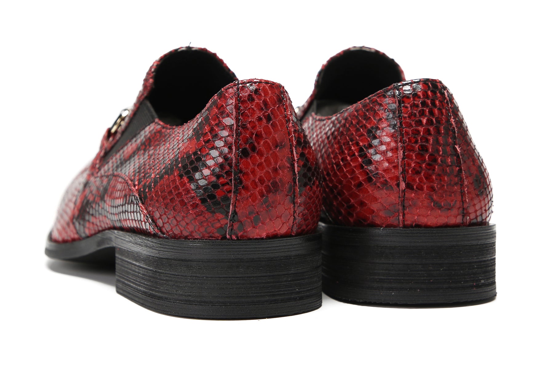 Mens Red Dress Slip On Penny Loafers