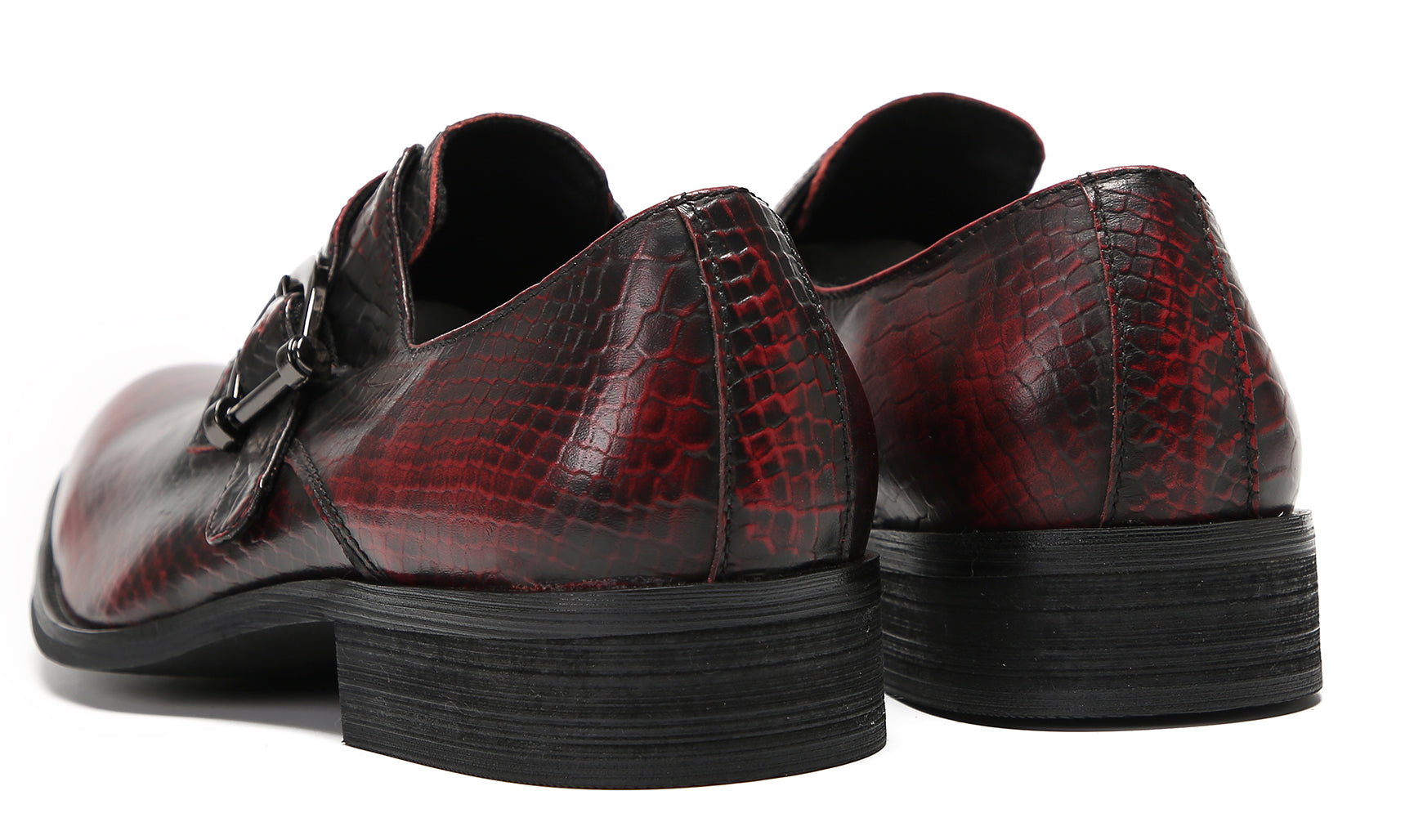 Mens Casual Driving Monk Strap Loafers