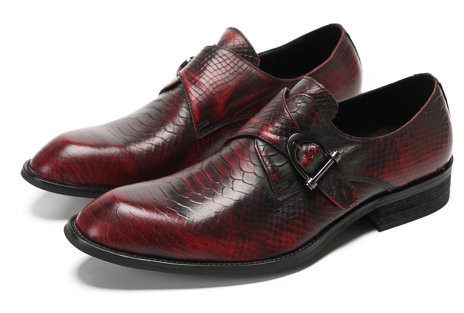 Mens Casual Driving Monk Strap Loafers