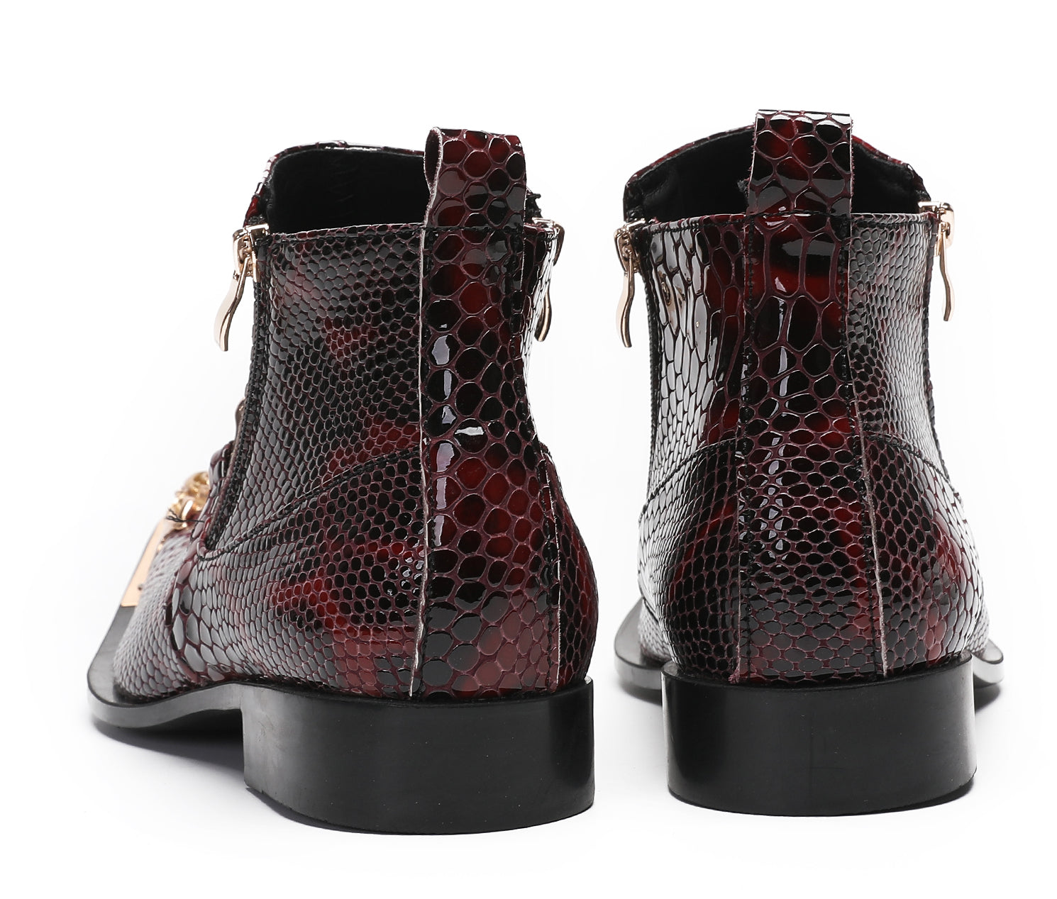 Mens Casual Party Red Dress Western Boots