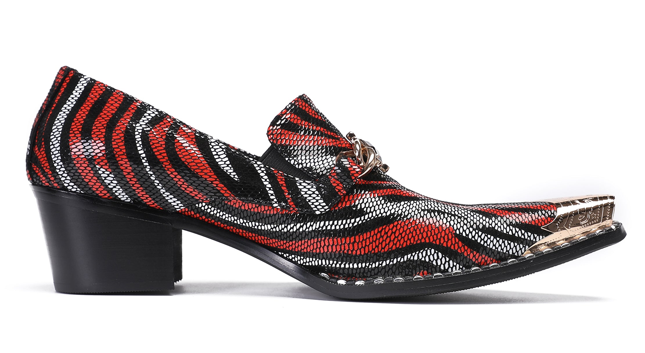 Mens Disco Party Casual Western Loafers
