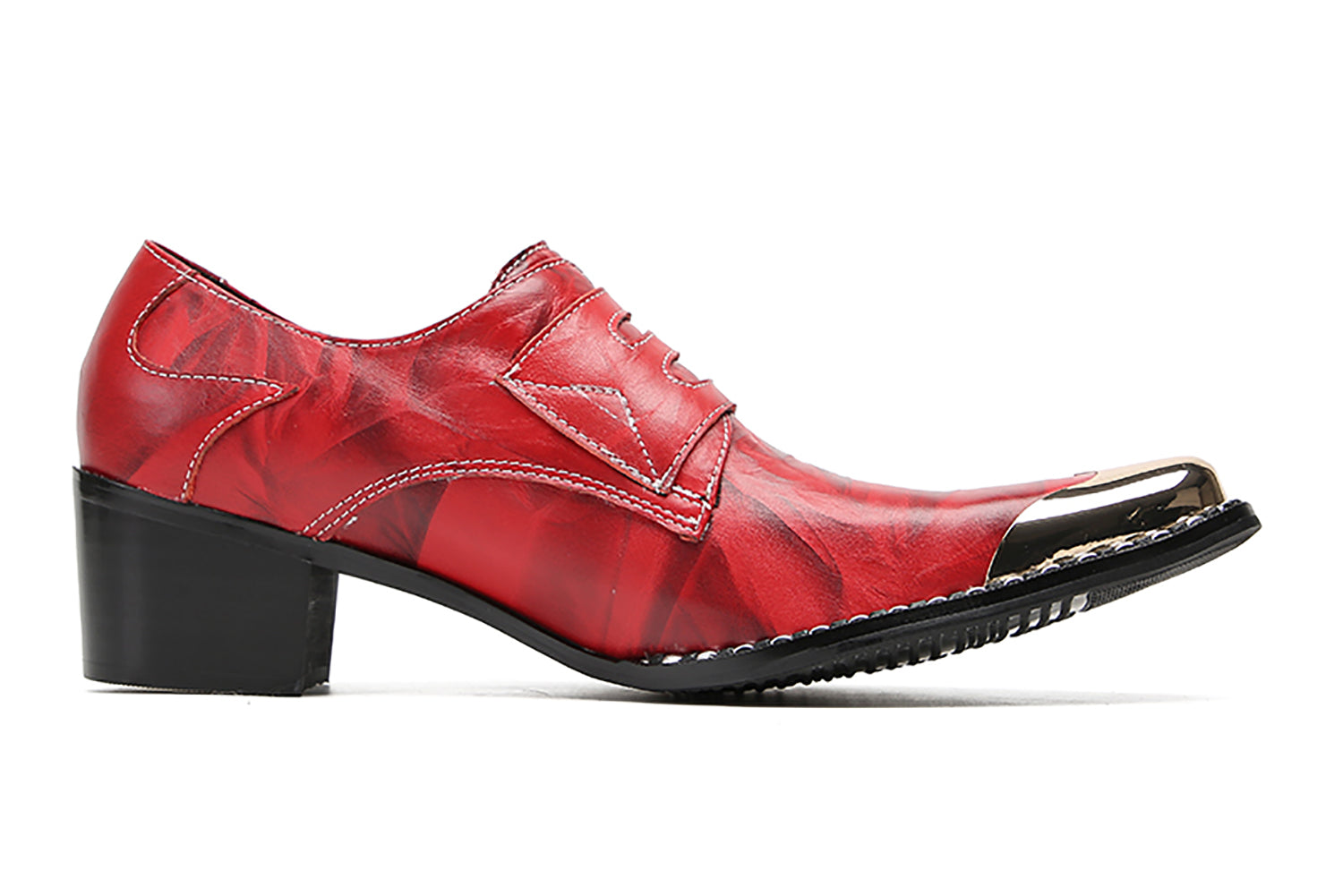 Mocasines con botones y puntera metálica para hombre Western