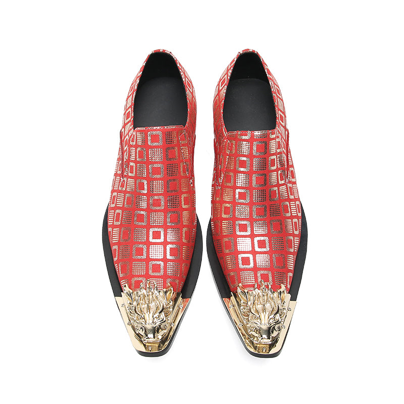 Men's Fashion Metal-Tip Western Loafers