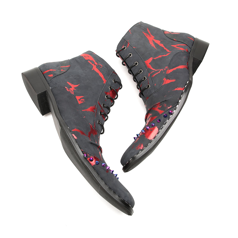 Men's Western Boots Novelty Beaded