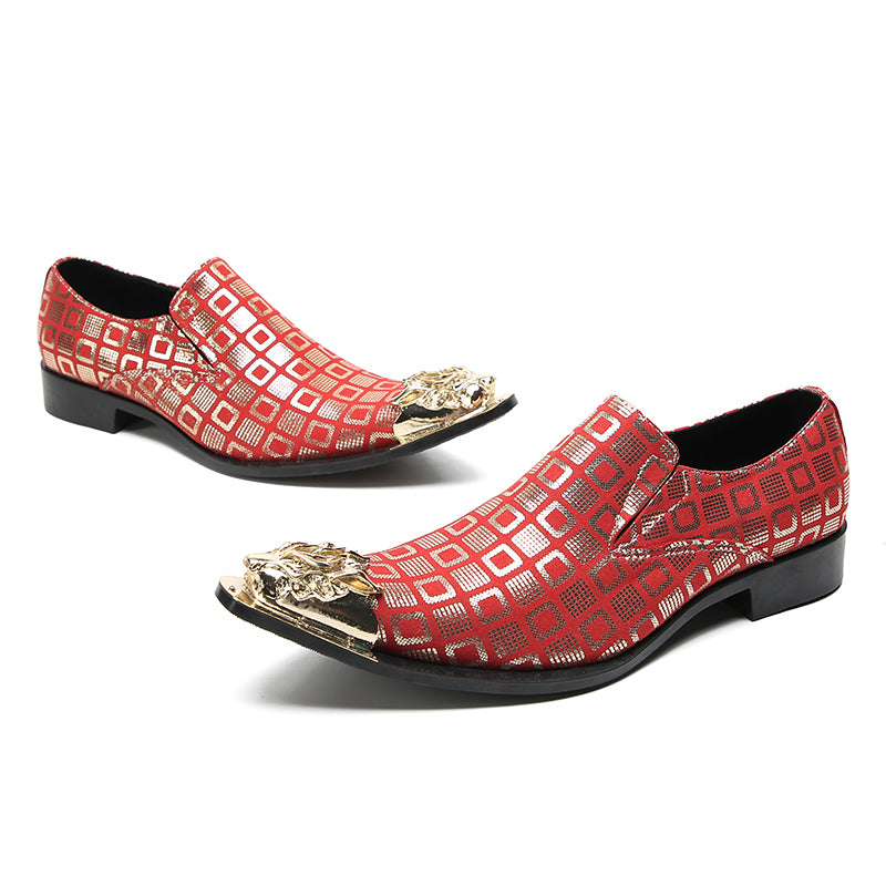 Men's Fashion Metal-Tip Western Loafers