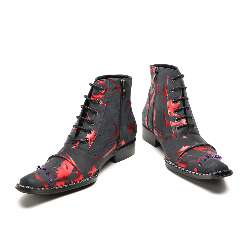 Men's Western Boots Novelty Beaded