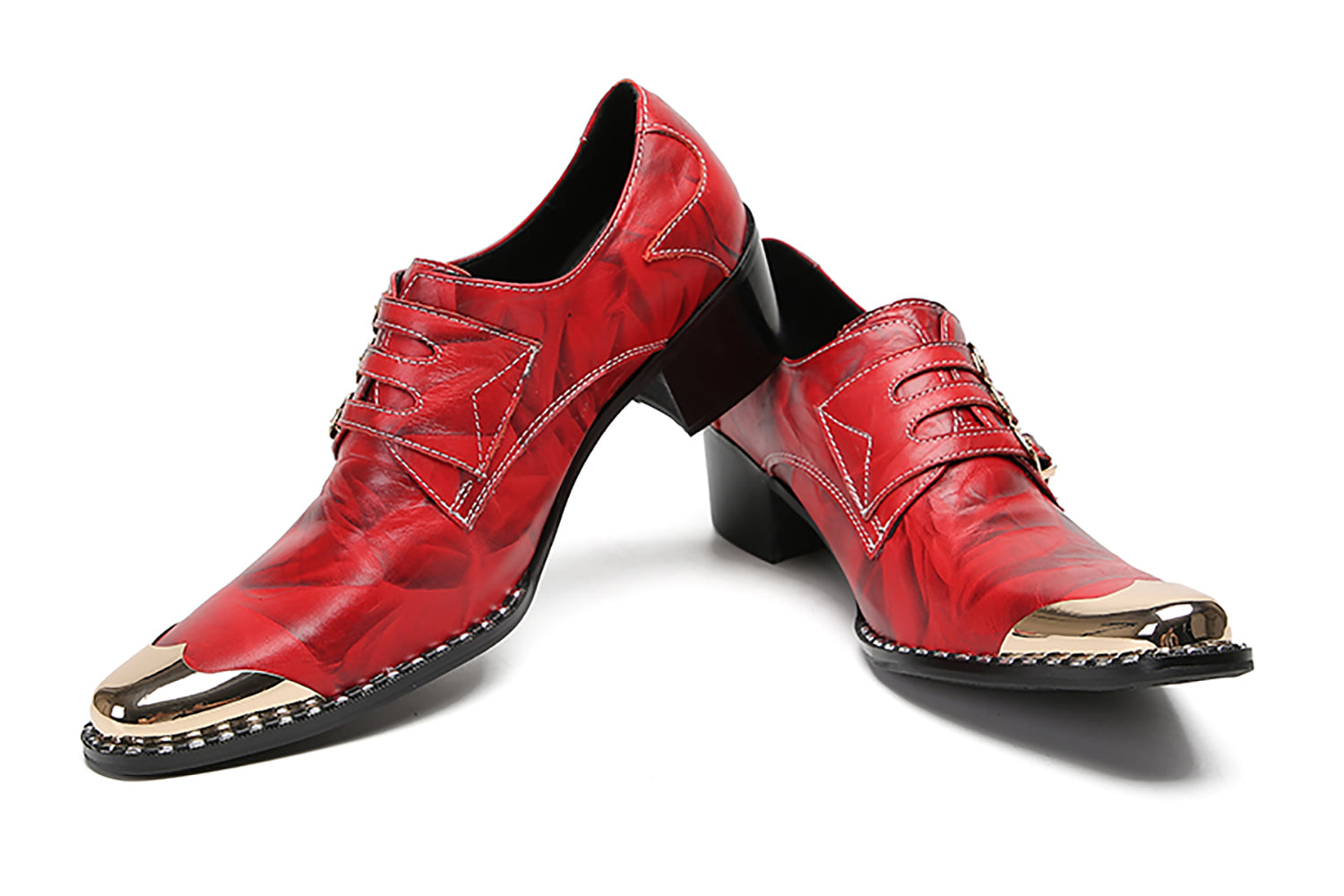 Mocasines con botones y puntera metálica para hombre Western