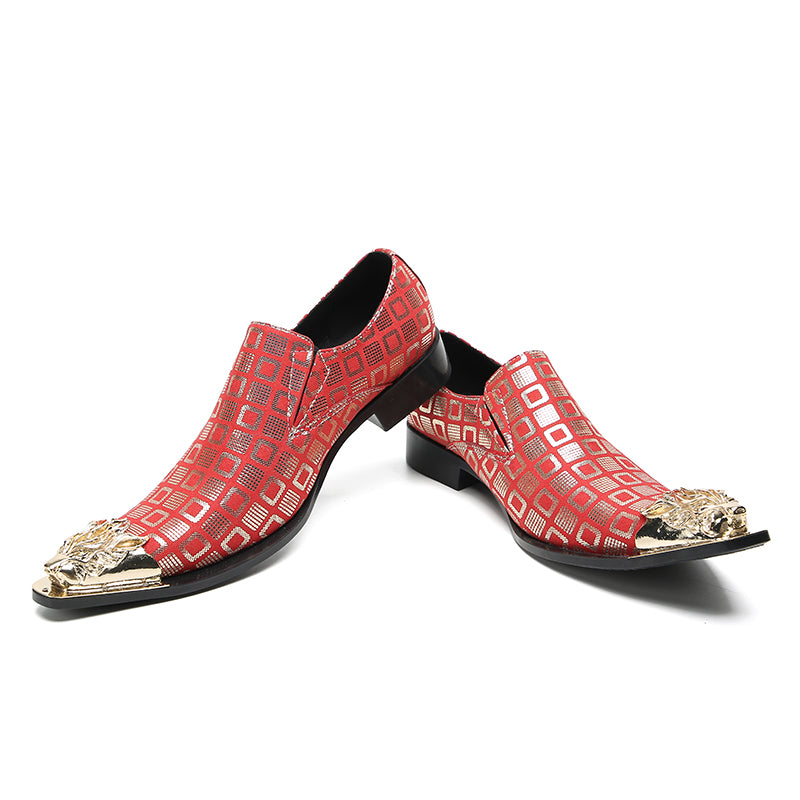 Men's Fashion Metal-Tip Western Loafers