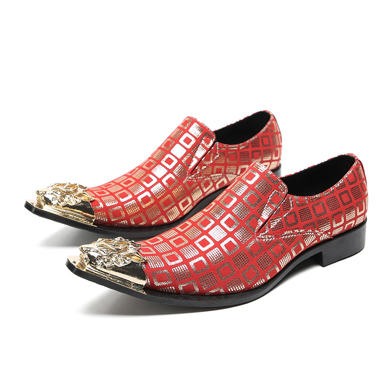 Men's Fashion Metal-Tip Western Loafers