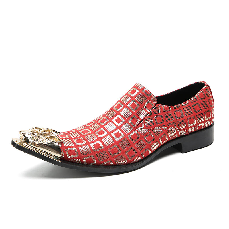 Men's Fashion Metal-Tip Western Loafers
