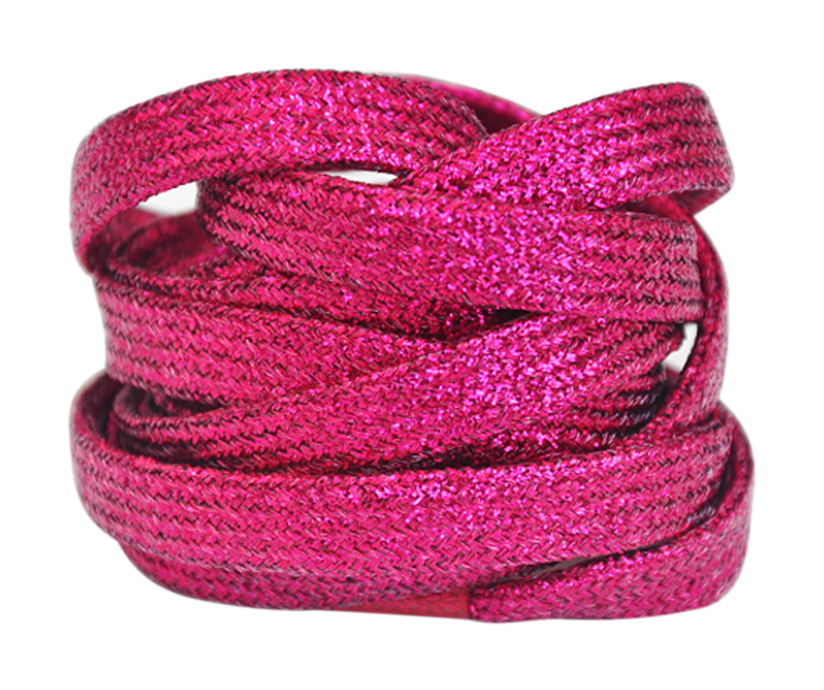 Glitter Flat Shoelaces - 1 Pair Pack BLX-01