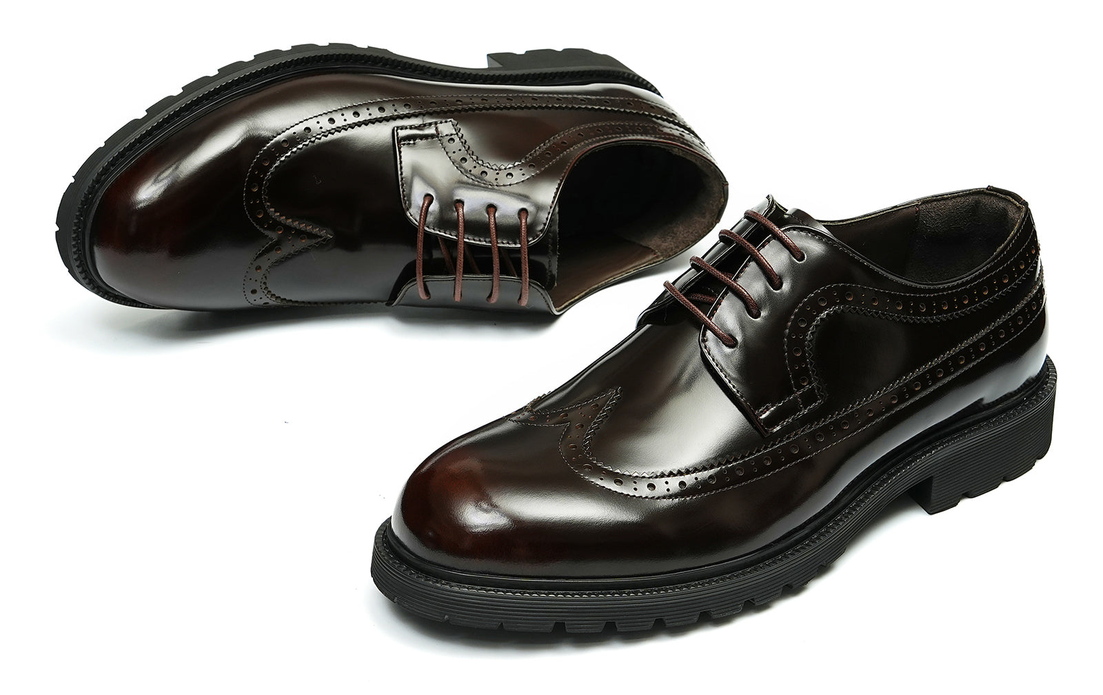 Men's Dress Formal Longwing Brogues Derby