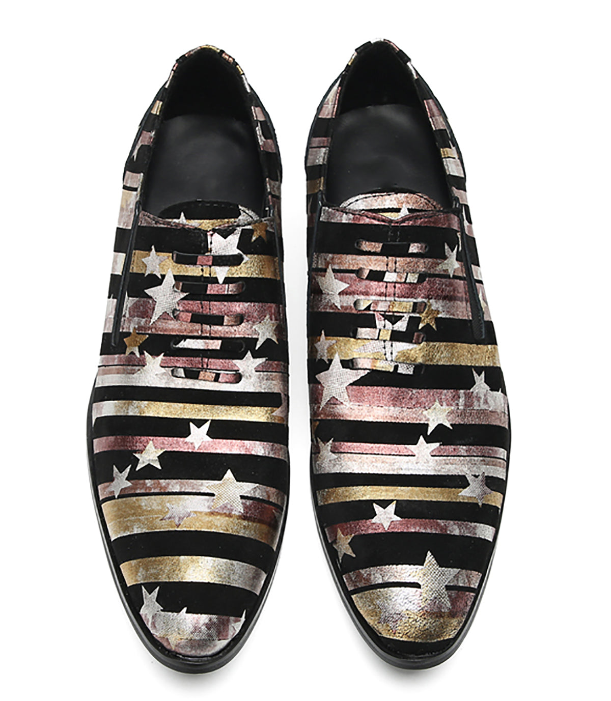 Men's Casual Star Stripes Loafers
