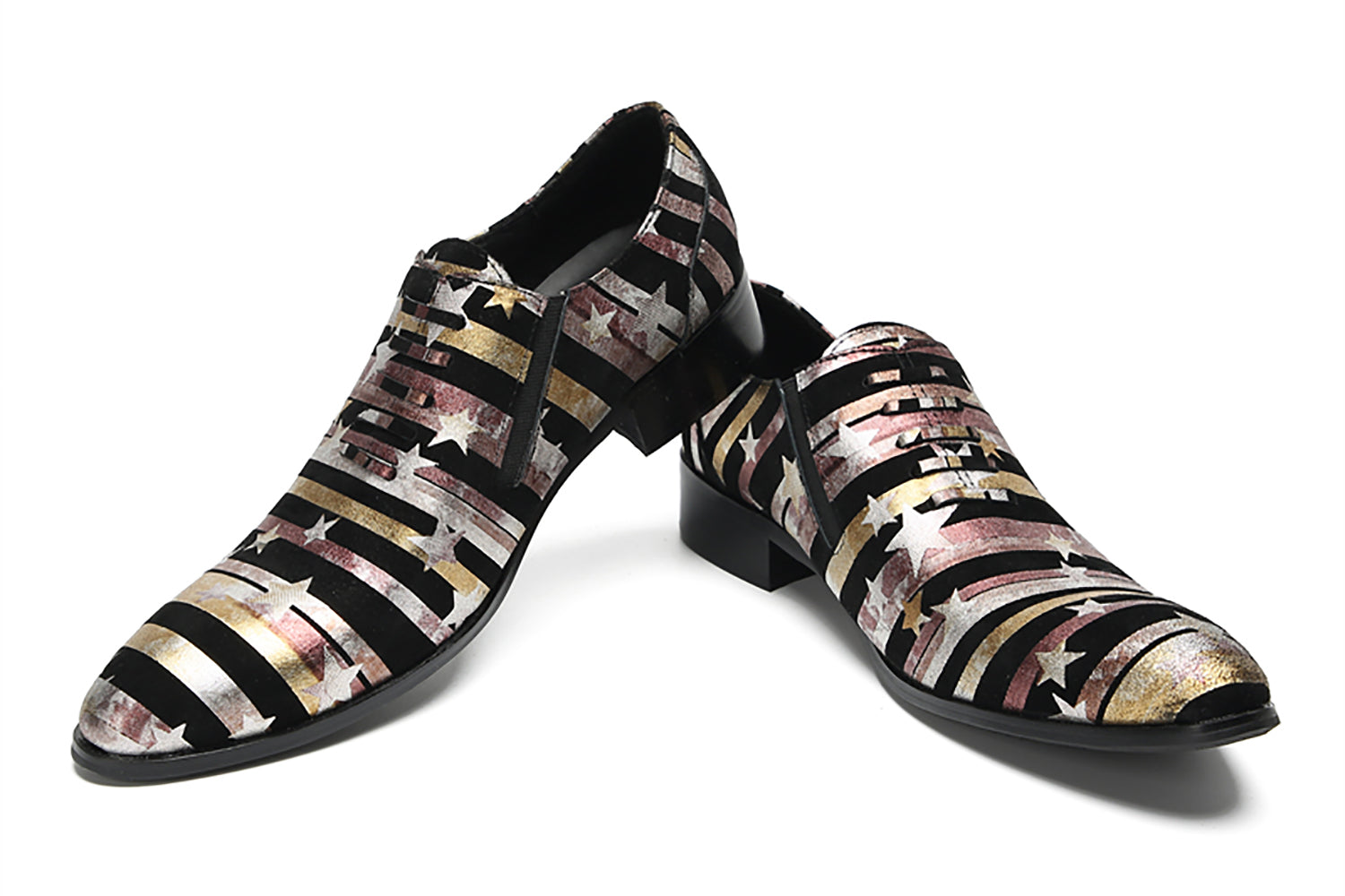 Men's Casual Star Stripes Loafers
