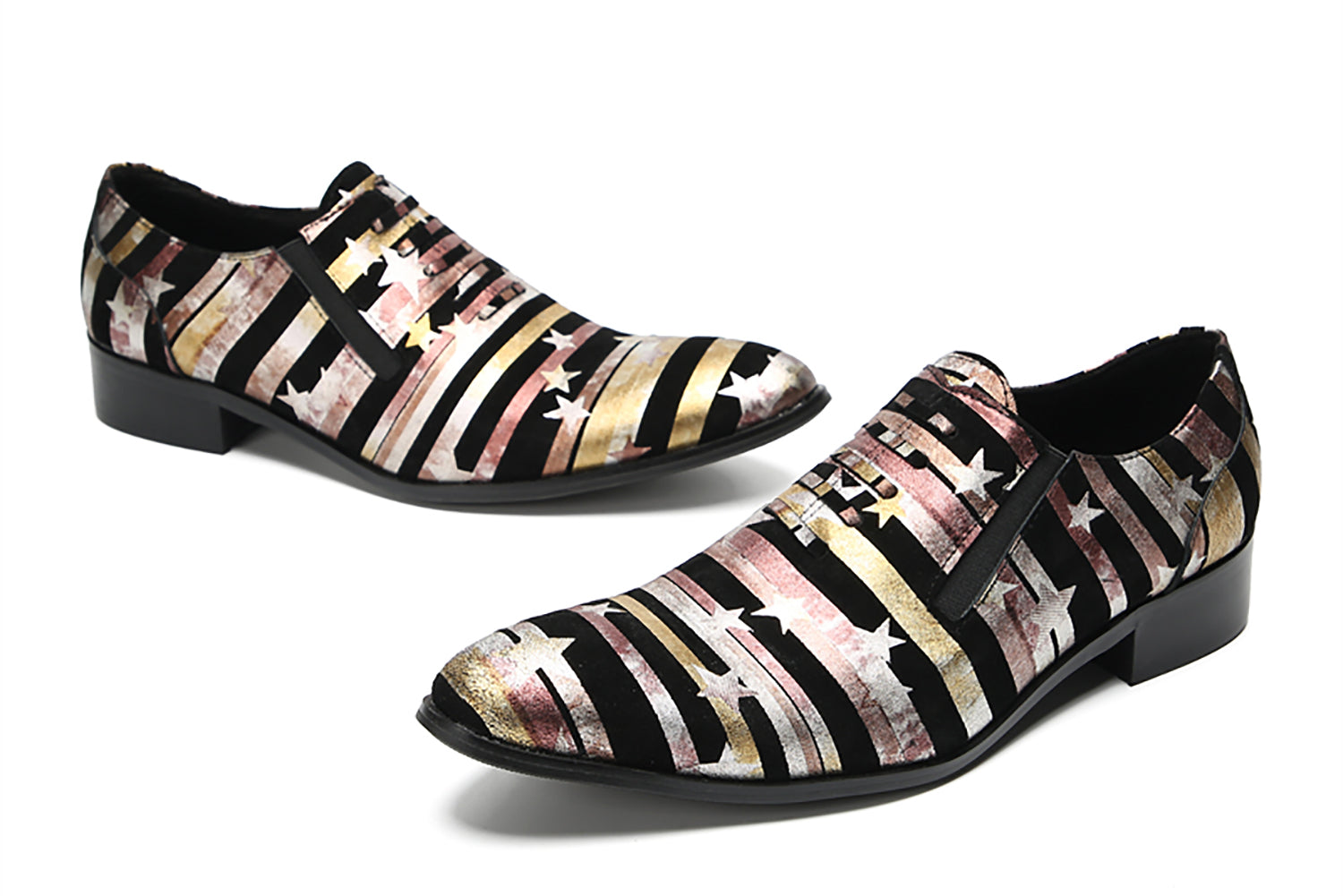 Men's Casual Star Stripes Loafers