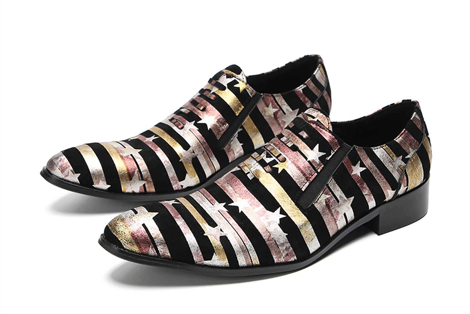 Men's Casual Star Stripes Loafers