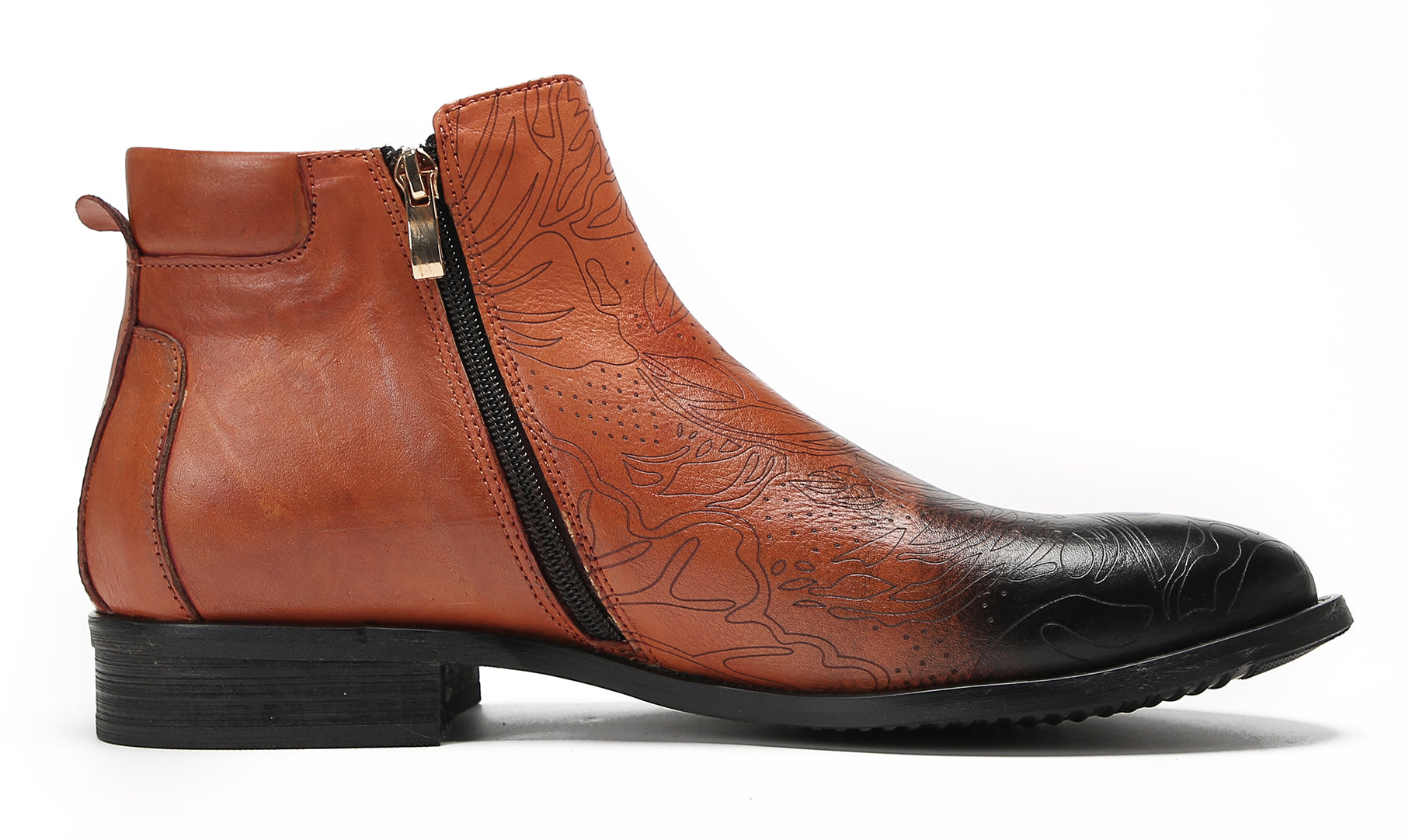 Mens Leather Chelsea Boots Casual Party