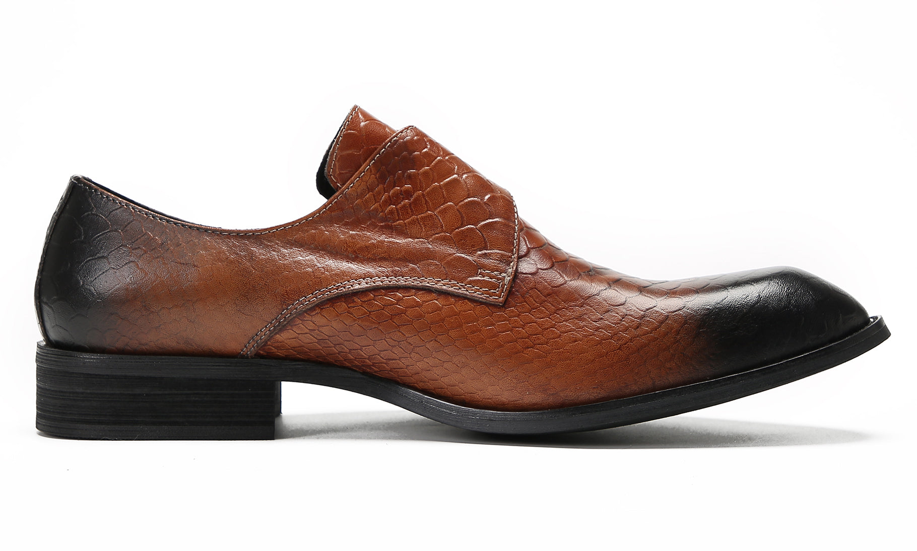 Mens Casual Driving Monk Strap Loafers