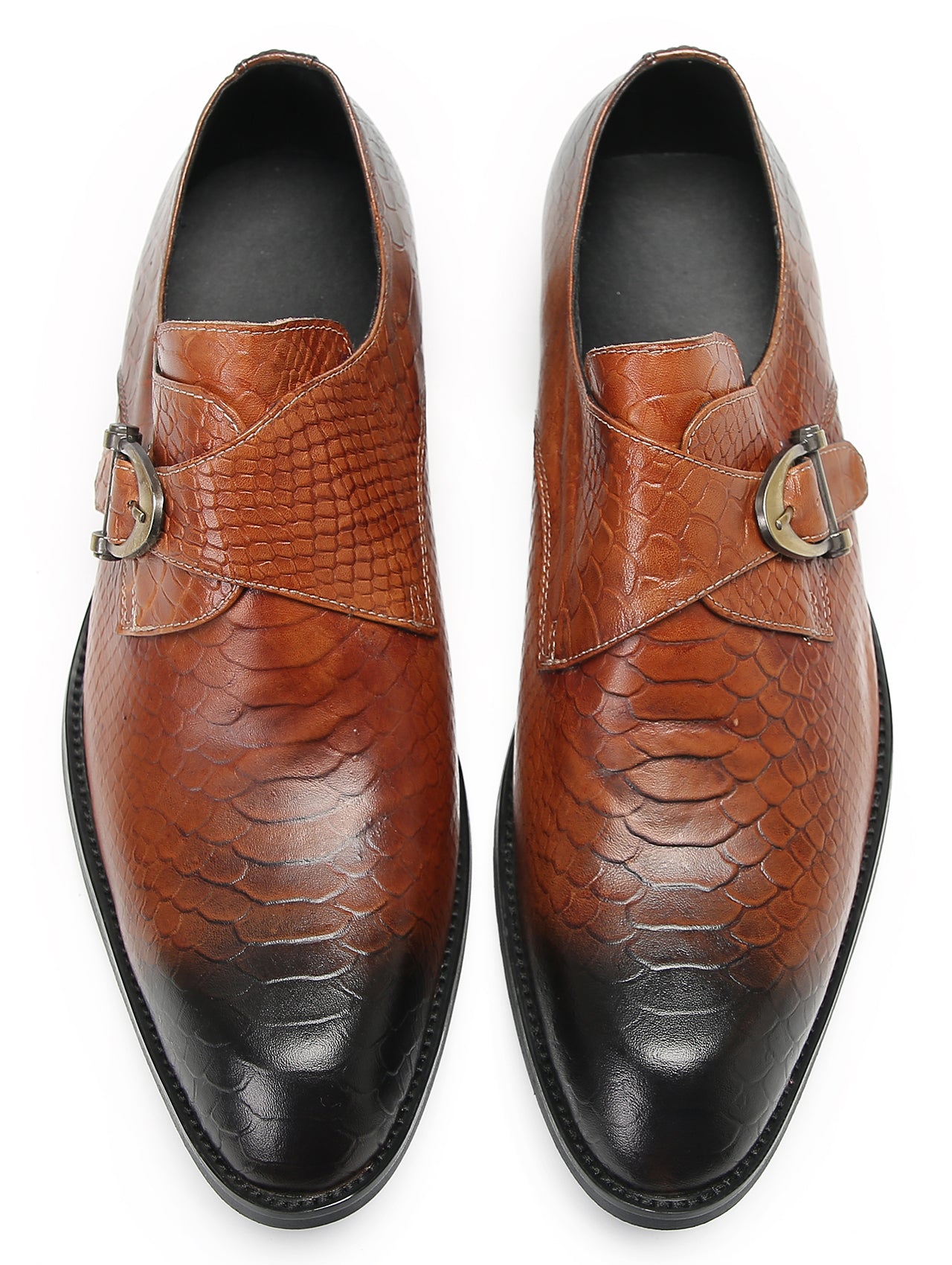 Mens Casual Driving Monk Strap Loafers