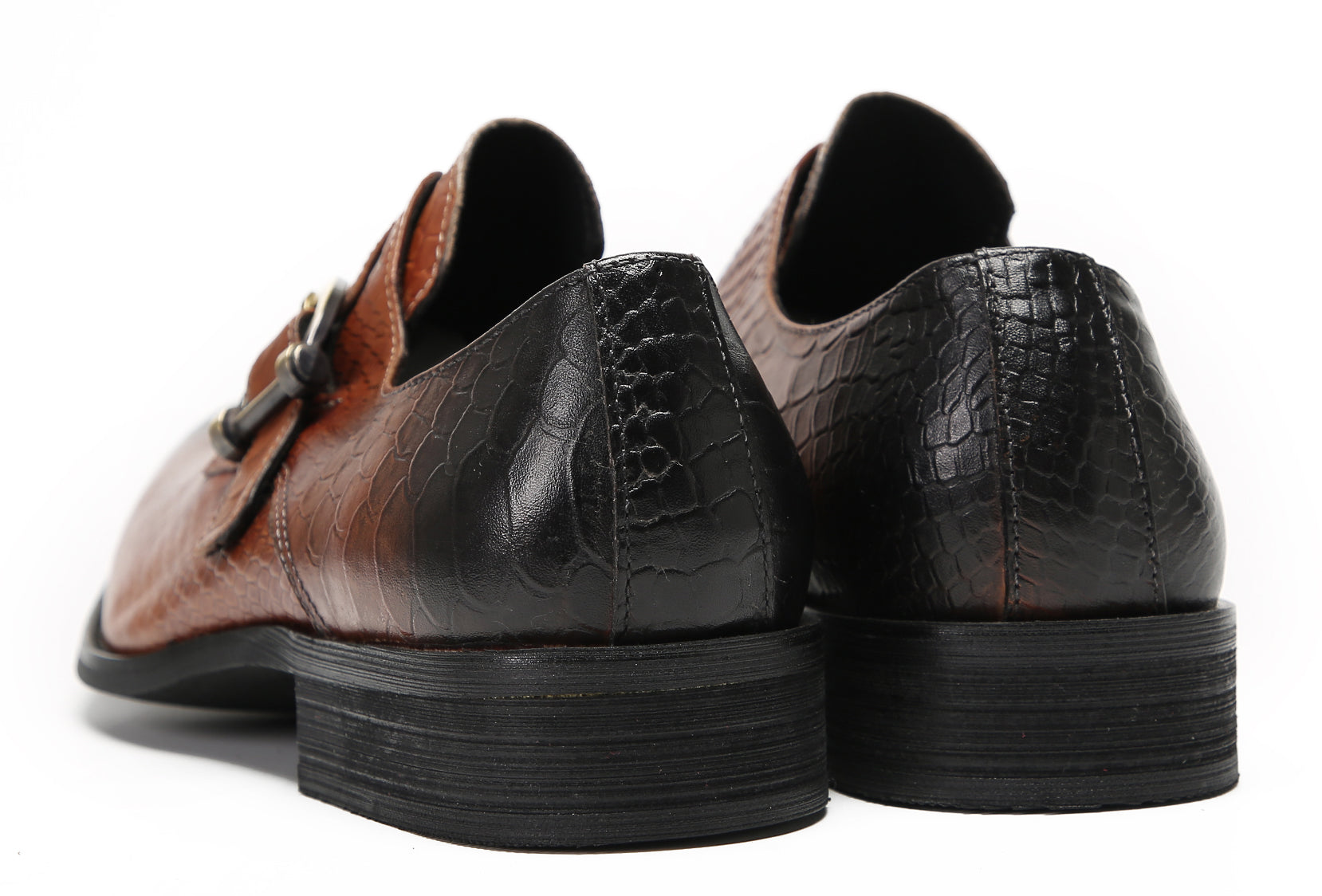 Mens Casual Driving Monk Strap Loafers
