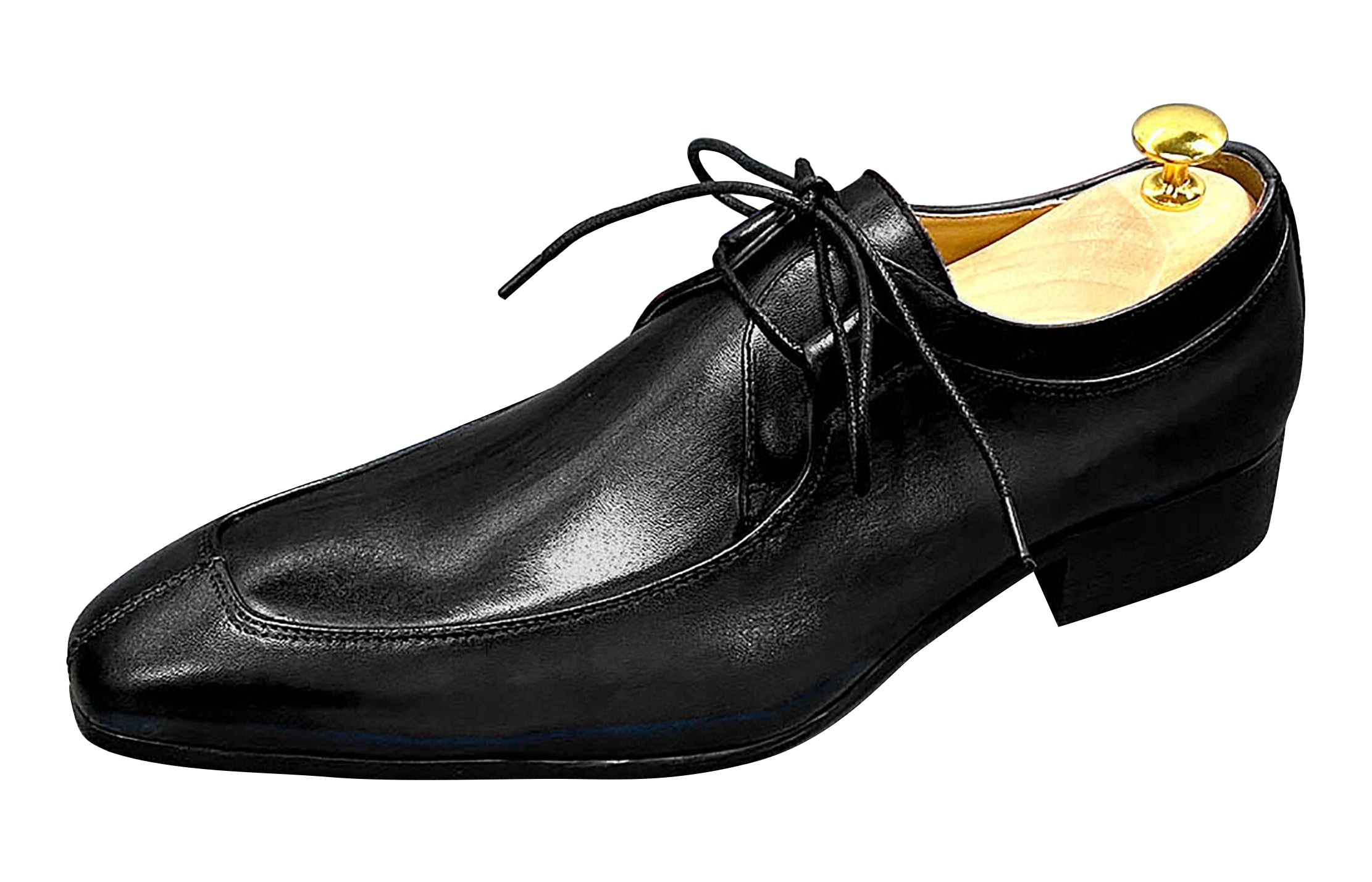 Men's Handmade Dress Formal Plain Toe Derby