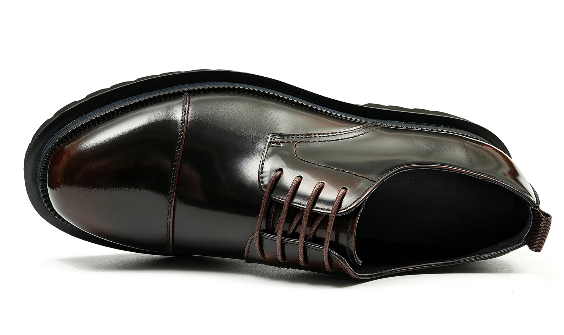 Men's Patent Leather Cap Toe Derby