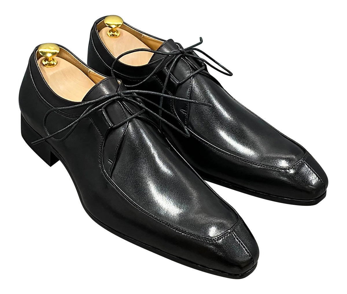 Men's Handmade Dress Formal Plain Toe Derby