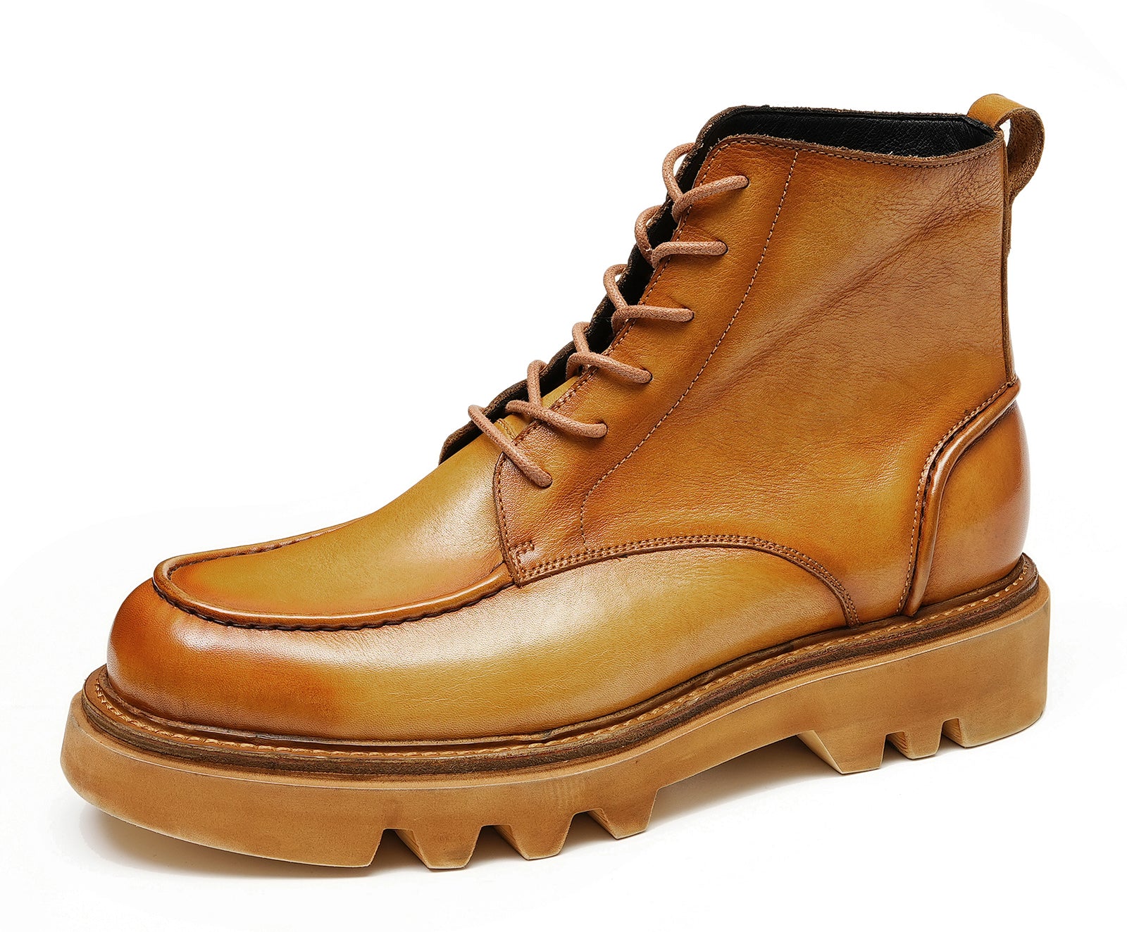 Men's Washed Crafted Soft Leather Oxfords Boots